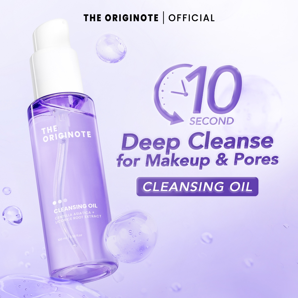 The Originote Cleansing Oil 100ml Pembersih Wajah Originote Oil Cleanser Makeup Remover Penghapus Ma