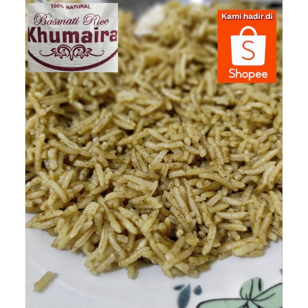 

[MURAH] Beras Basmati India Premium KHUMAIRA Kemasan Reapack 1kg Asli Long Grain XXL Creamy Sella Nasi Kebuli Nasi Mandhi Nasi Biryani - Beras Basmati KHUMAIRA