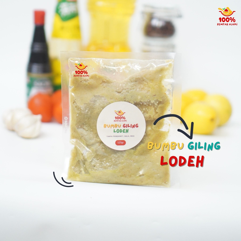 

100persen - Bumbu Giling Lodeh Rempah Alami 125gr