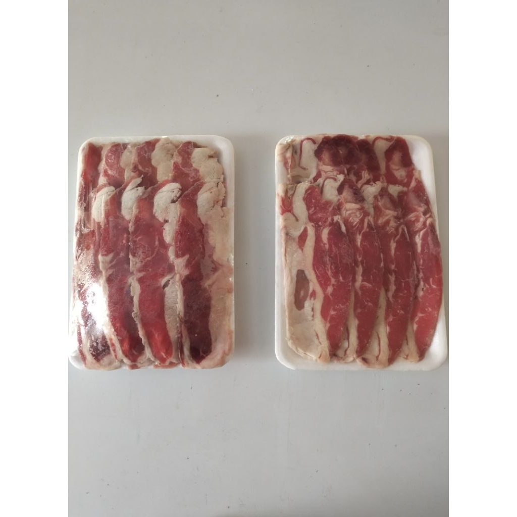 

beef slice fat Ausie / lemak / sukiyaki / teriyaki / daging yoshinoya sapi 250gr 500gr halal murah bandung