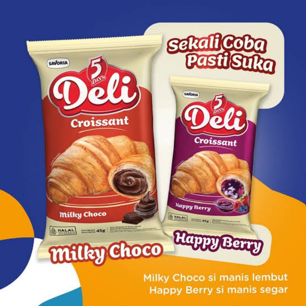 

5day croissant deli happy berry & Milky Choco *45g