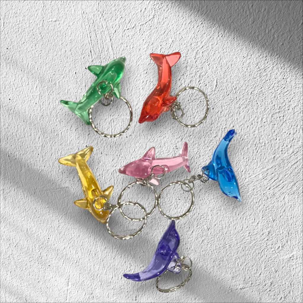 Gantungan Kunci Warna Warni Keychain Lumba Lumba Dolphin