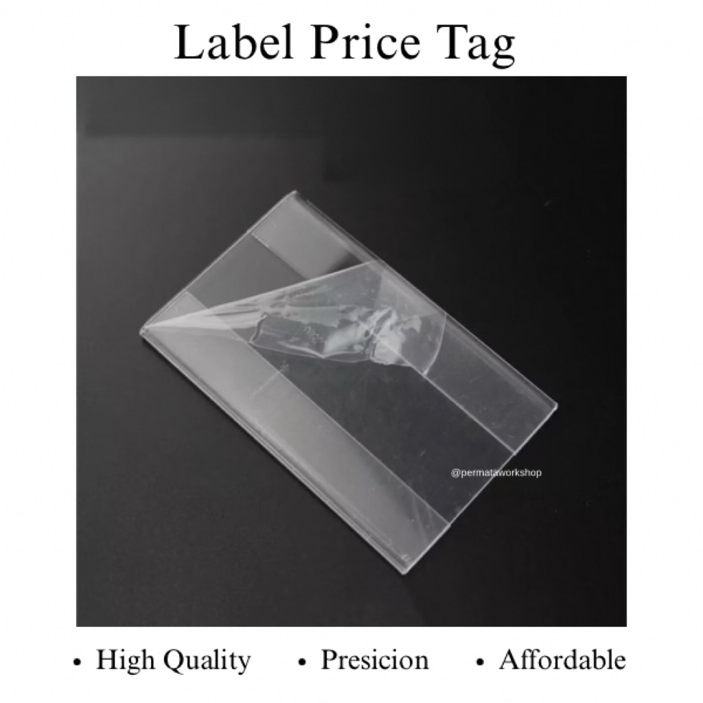 

Acrylic Akrilik Price Tag/ Name Tag/ Label Nama Produk / Price Holder Akrilik Tempel
