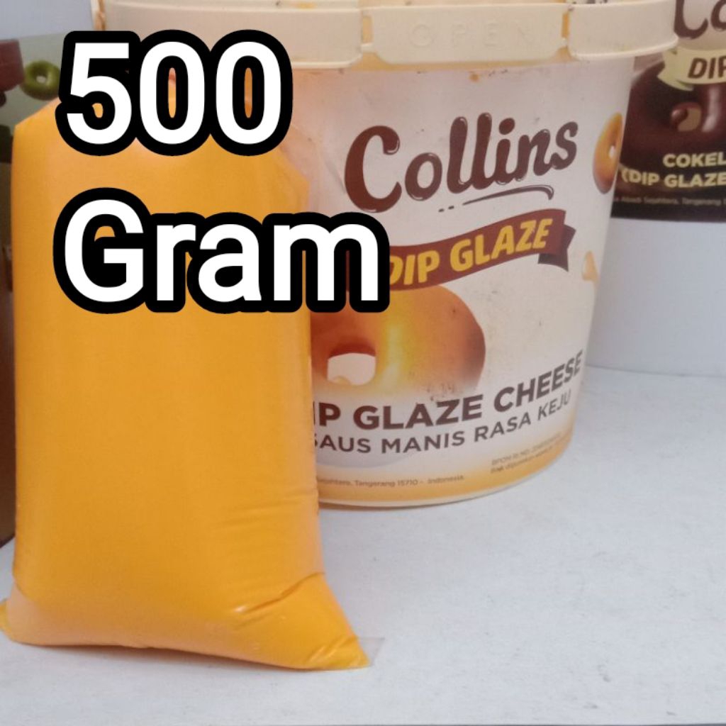 

Ygshop17 Collins Dip Glaze Cheese Manis Repack 500 Gram Topping Selai Keju Donut Cake Kue Biscuit Es