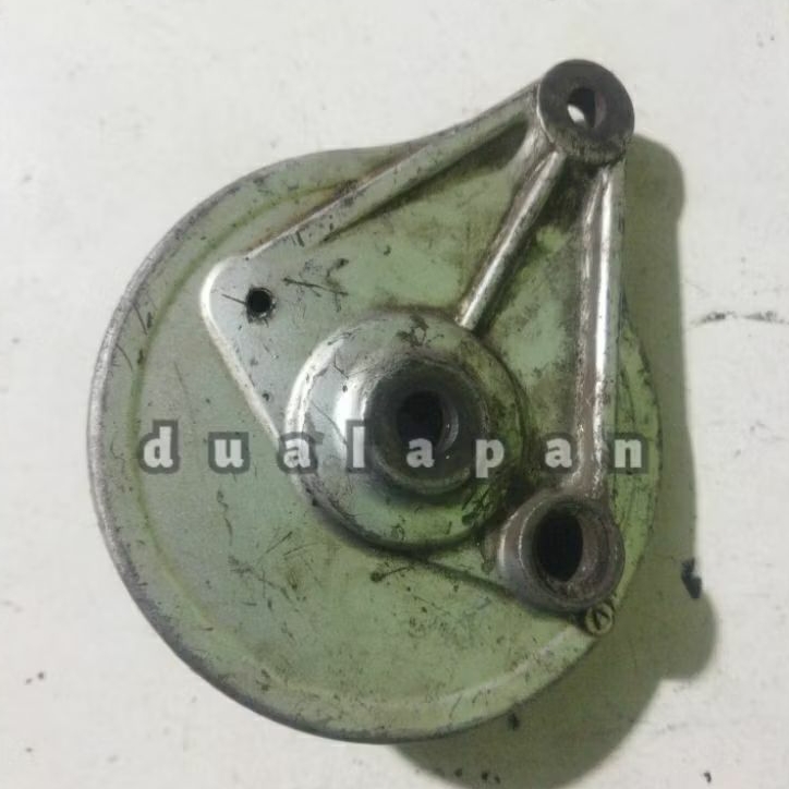 Panel Rem tutup tromol belakang Silver Honda Supra X old 100 Grand Prima Star Original Copotan