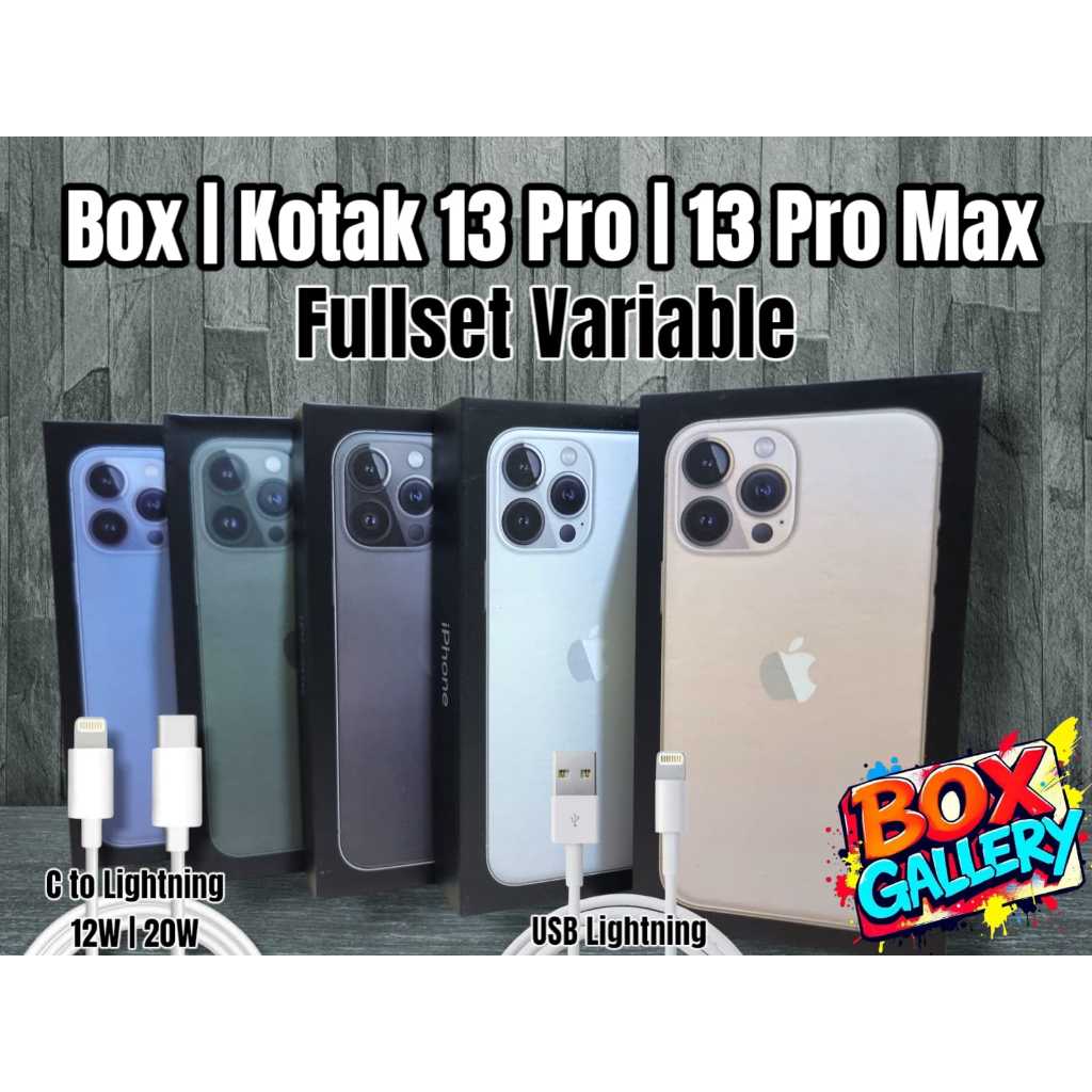 

Box Gallery Dus | Box | Kotak 13 Pro | 13 Pro Max (Fullset Variable)