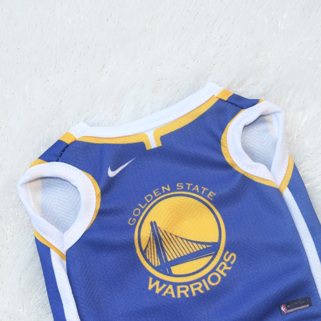 Livvicstore Baju Kucing Lucu Jersey Golden State Warriors Biru Gws Untuk Kucing Anjing Monyet
