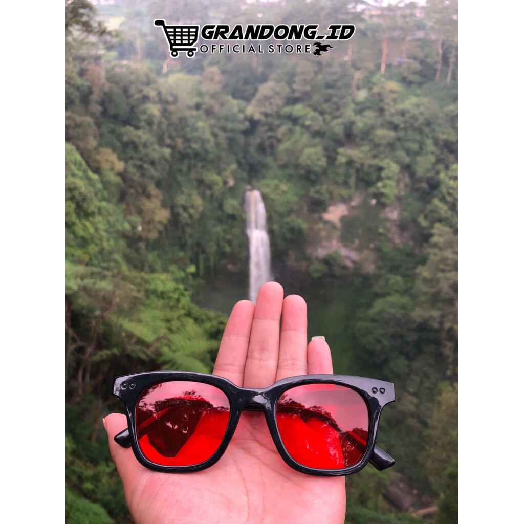 KACAMATA VINCENT Frame Black - Merah