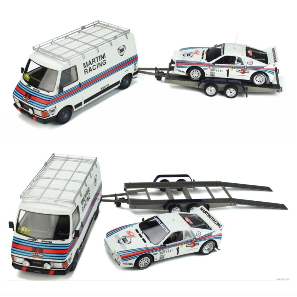 OTTO Models, LANCIA RALLY SET 037 TEAM MARTINI RACING Gr.B (night version) WINNER RALLY MONTECARLO 1