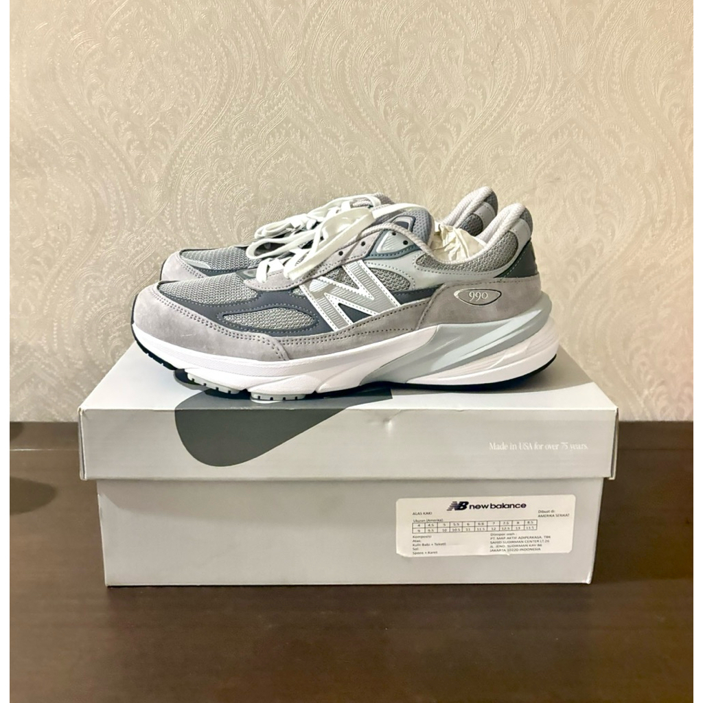 NB Made In USA 990v6 Men’s Sneakers - Grey With Grey (NWB)