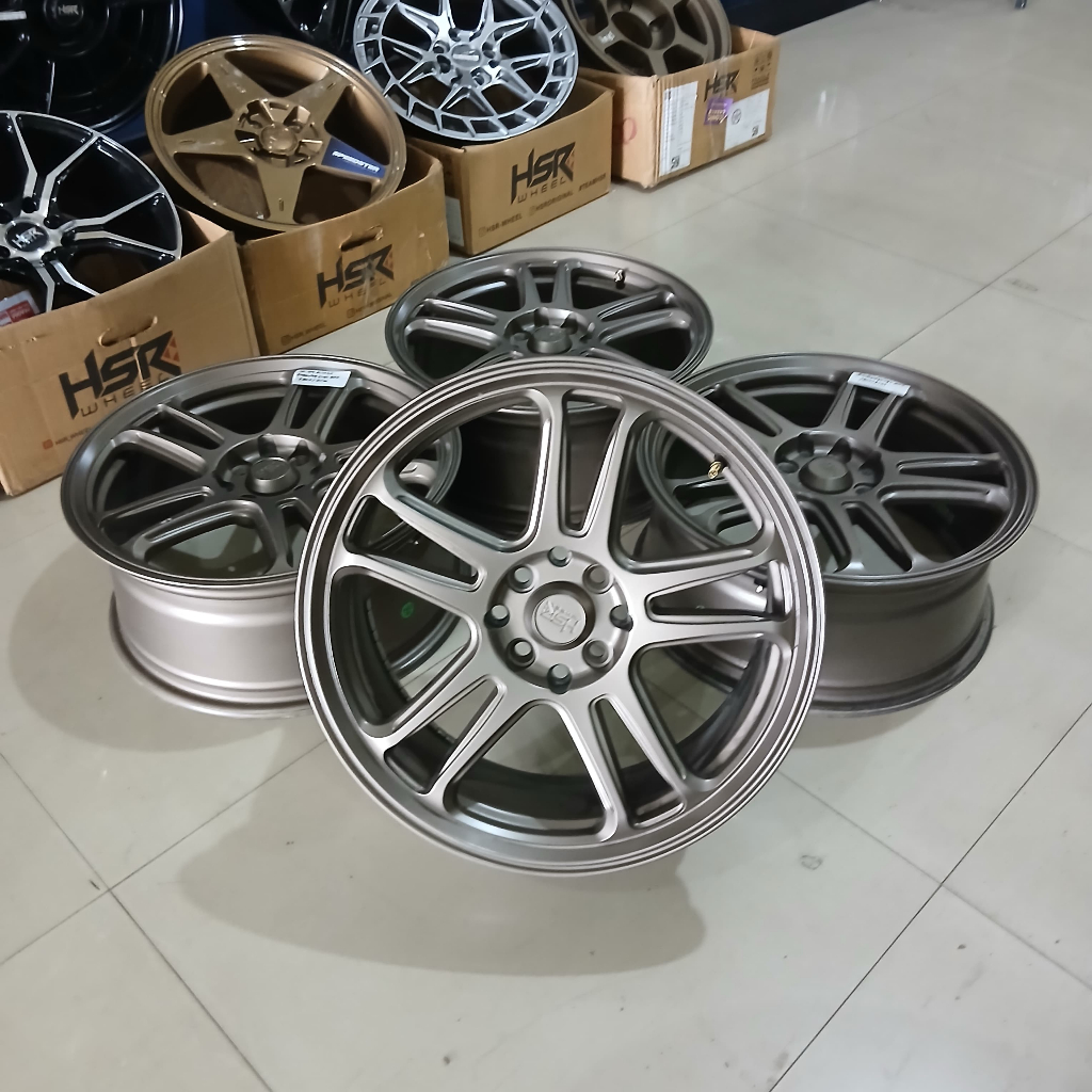 velg/pelek mobil second hsr ring17 baut4x100-114 ET45 COCOK JAZZ,VIOS,BRIO,SIGRA,DLL