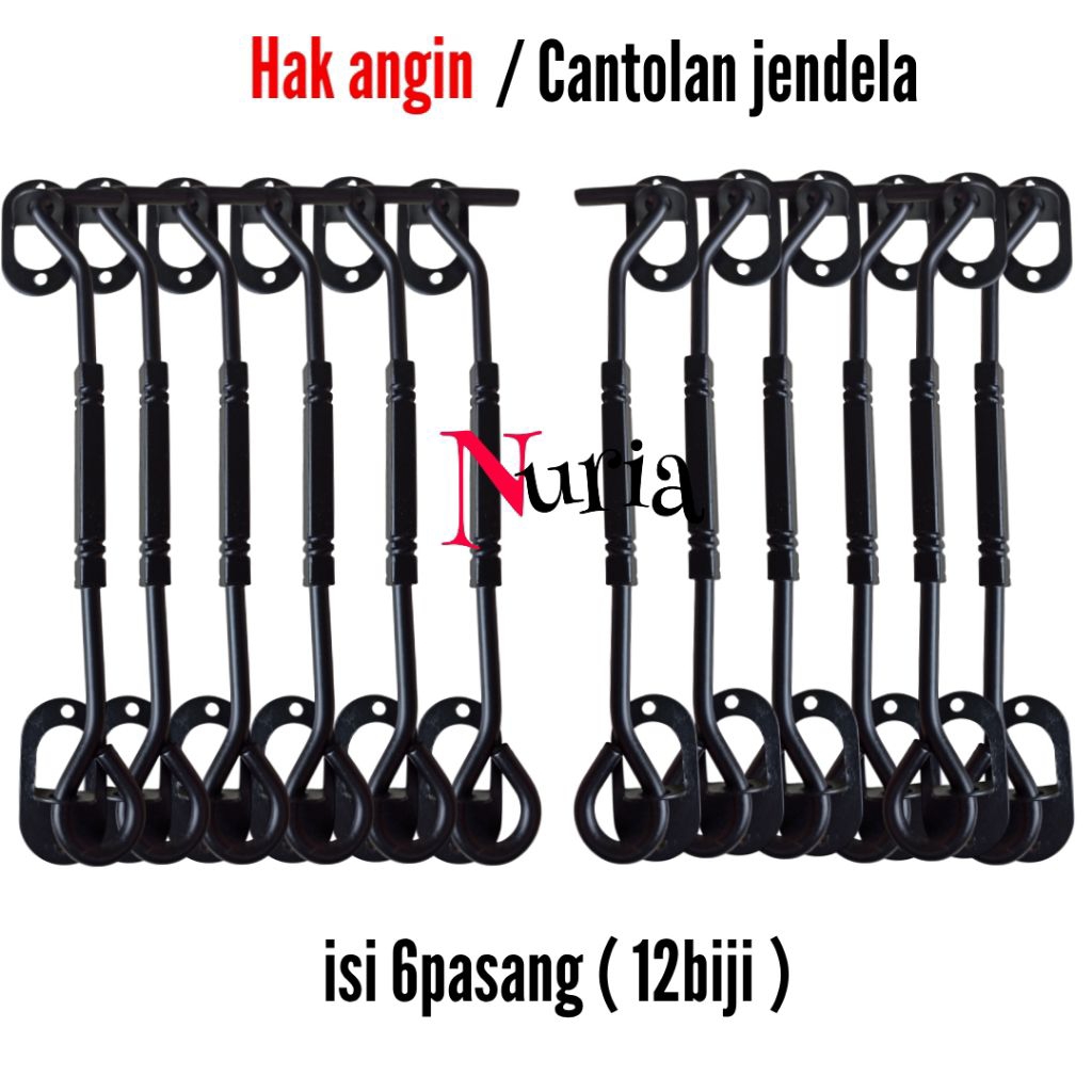 BISA GROSIR 12 Biji Hak Angin Jendela Penahan Jendela Penyangga Jendela Rumah Kayu Cantolan Jendela