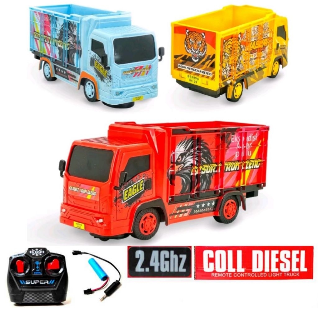 Truck Oleng Remote Control Truck Oleng ada Suara Telolet Basuri