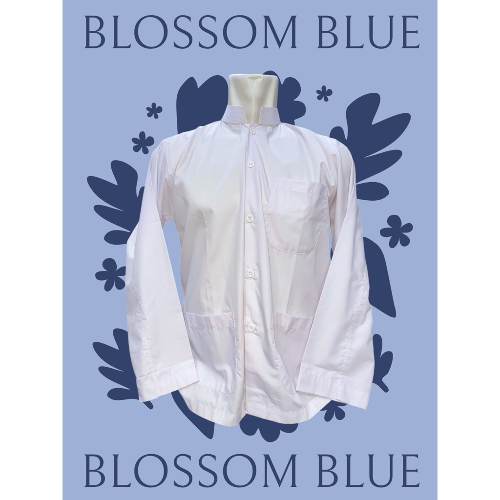 CUCI GUDANG ASSALWA TAKWA PUTIH POLOS LENGAN PANJANG UKURAN M