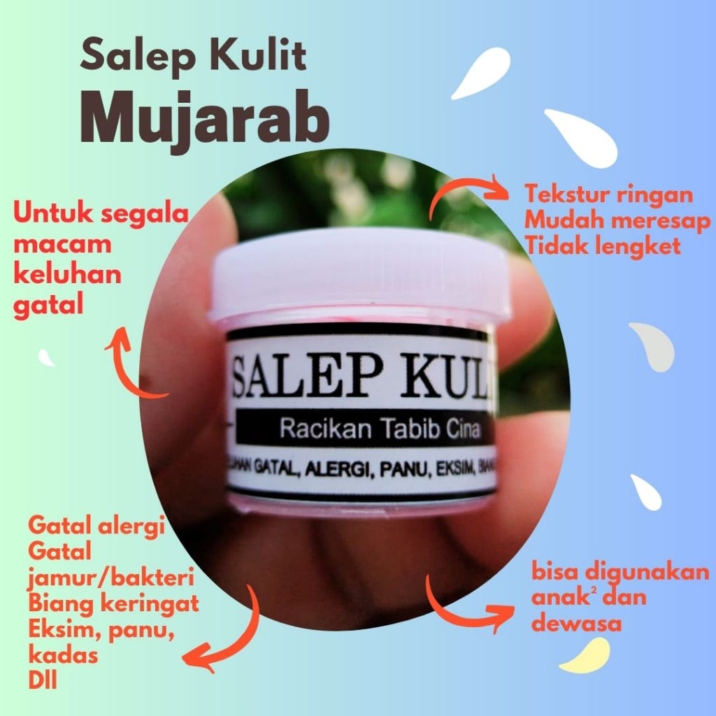 Salep Kulit Gatal Racikan Tabib Cina - Eksim, Scabies, Gatal Menahun