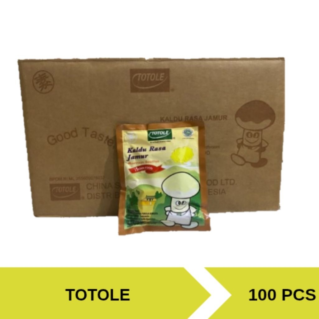 

TOTOLE KALDU JAMUR 80 GR 1 DUS (100 PCS)