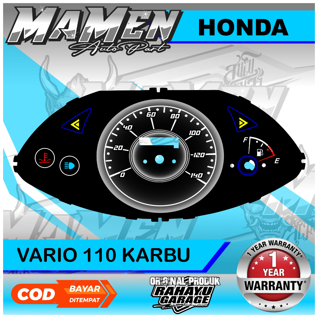 PAPAN SPEEDOMETER CUSTOM HONDA VARIO 110 KARBU