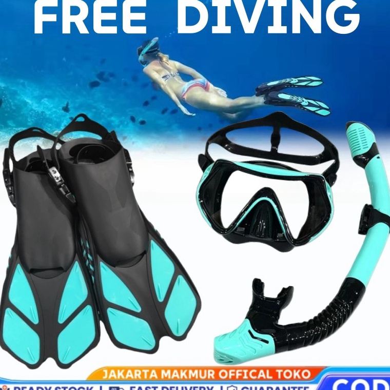 KODE V86D Kacamata Renang Snorkeling Sirip Renang Sirip Menyelam Kacamata Snorkeling Menyelam Perala