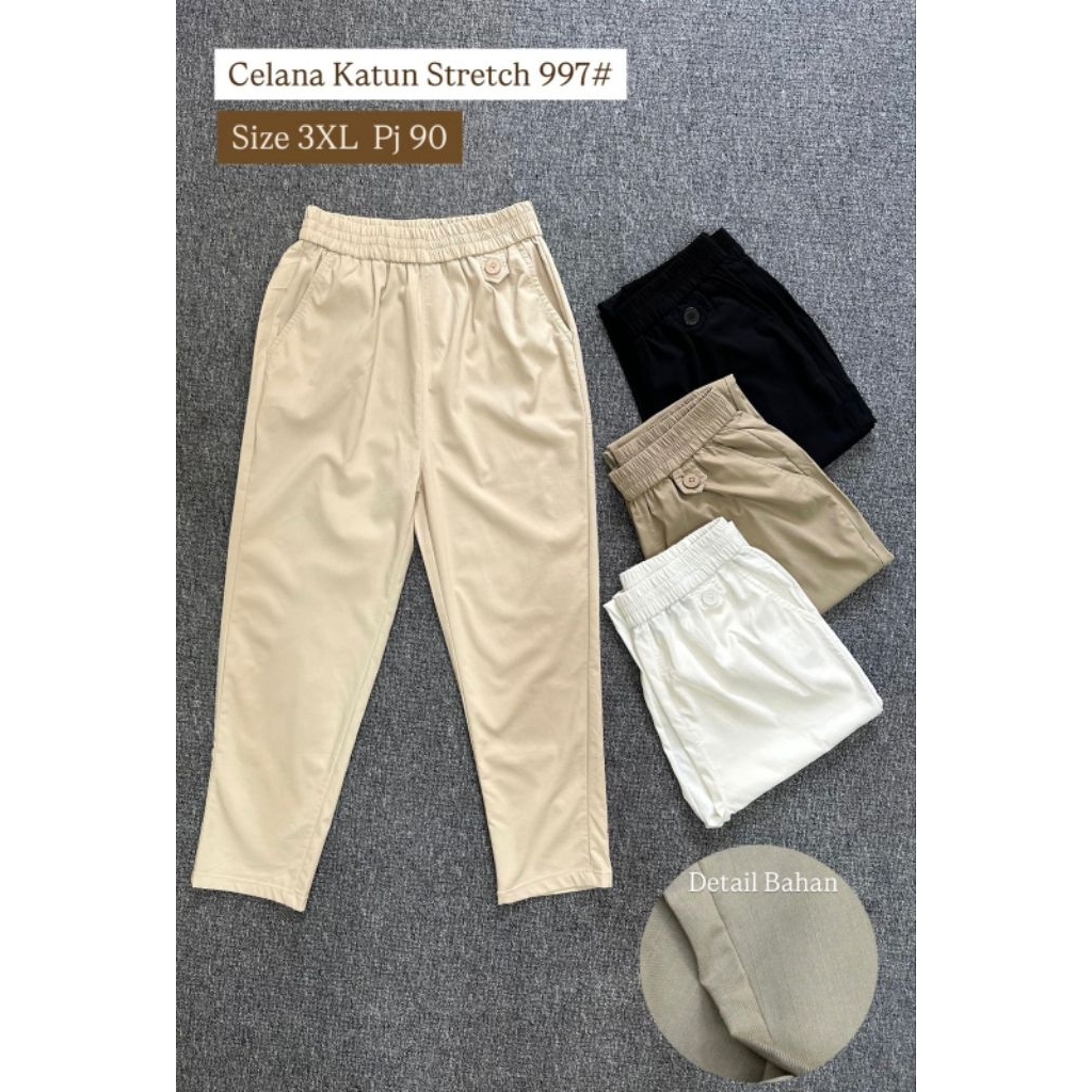 CELANA BAGGY/BAGGY PANTS KATUN STRETCH IMPORT PREMIUM 997 by COOPER
