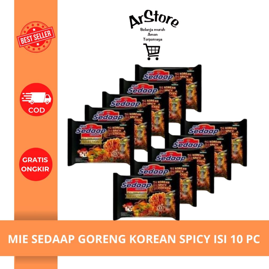 

MIE SEDAAP GORENG KOREAN SPICY ISI 10 PCS