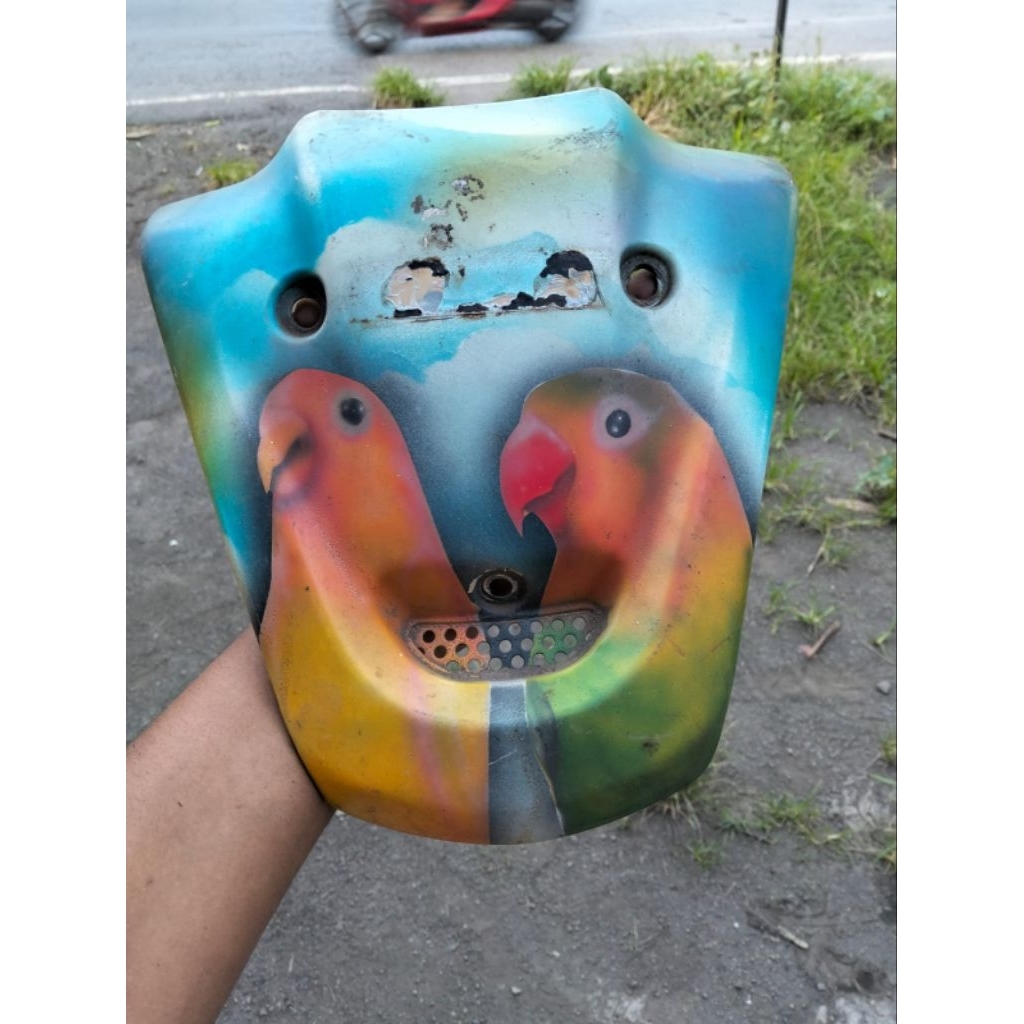 Dasi depan/tameng satria lumba 2 tak original copotan