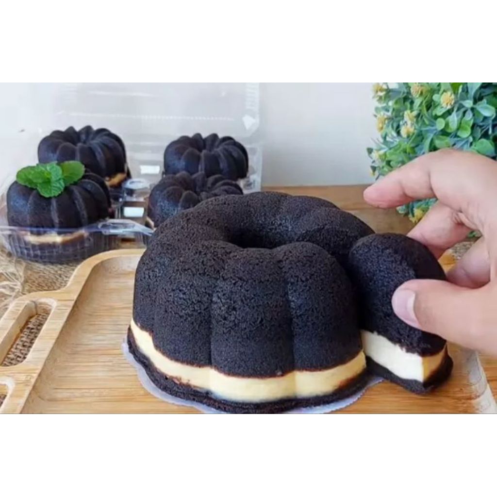 

Bolu ketan hitam keju viral
