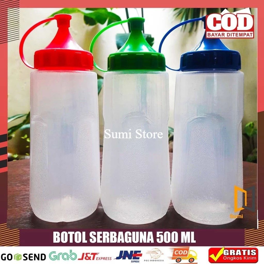 Botol Kecap 500ml / Botol Saus Plastik / Botol Plastik Kecap Murah