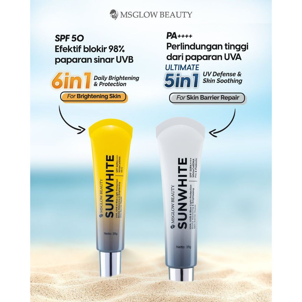 MS GLOW SUNWHITE SPF 50 PA+++ SUNSCREEN