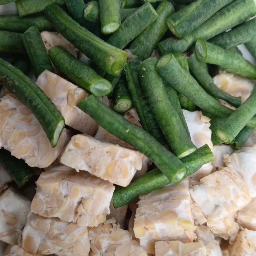 

tempe + kacang panjang