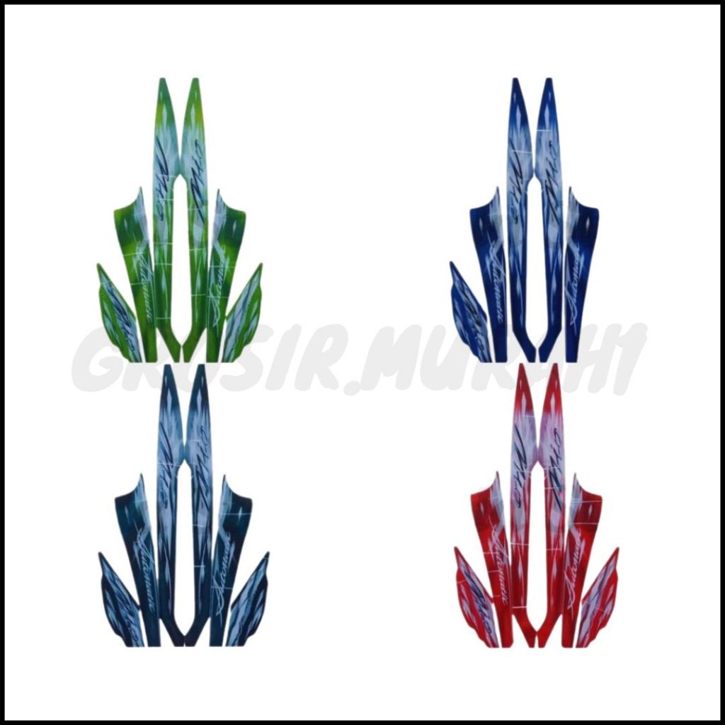 STIKER STRIPING STANDART MIO SPORTY 2009 LIS LES BODY MIO SPORTY 2009