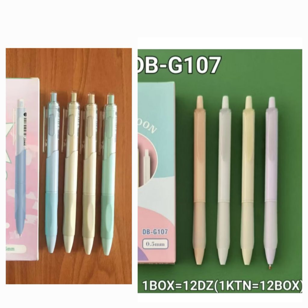 

[1 Lusin/ 12 Pcs] Pulpen Bolpen Gel Pen Cetek Colorful Debozz DB-G109 Hitam 0.5mm