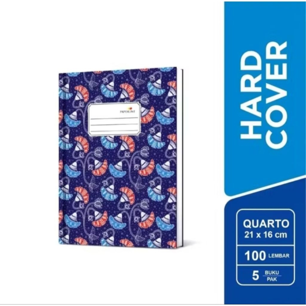 

Pak Buku Hard Cover Quarto PAPERLINE 100 lembar dan 200 lembar
