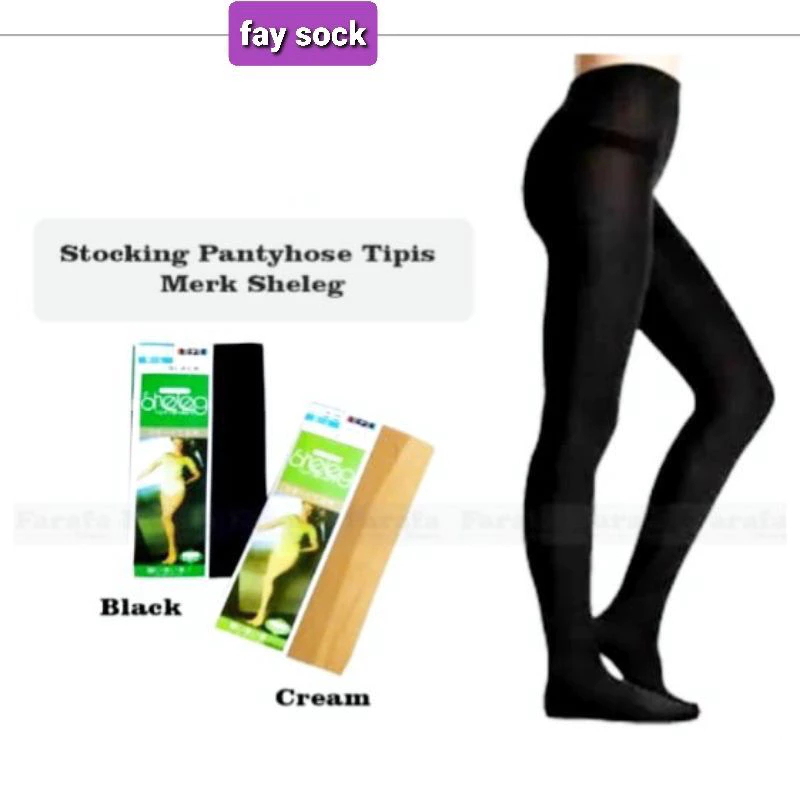 Stocking Celana Warna Kulit Tipis Wanita Dewasa Transparan SHELEG