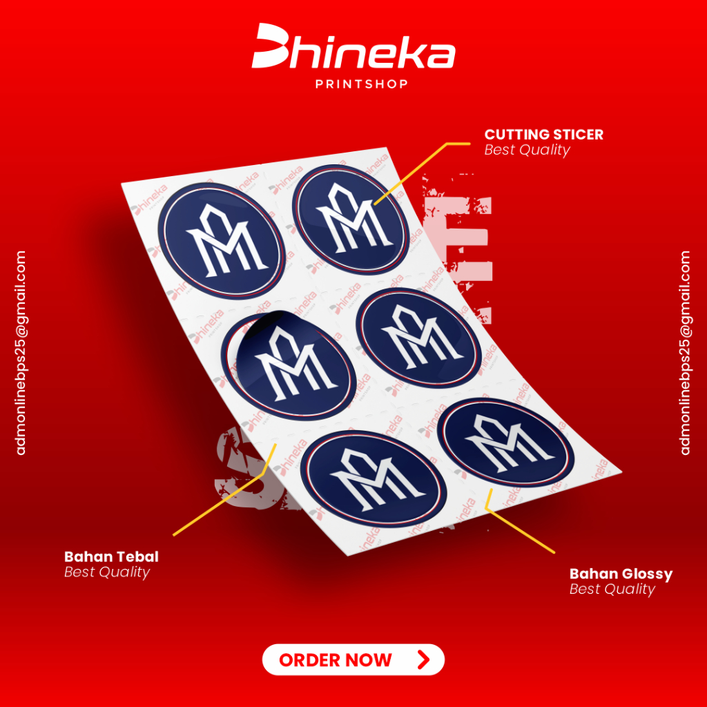 

Cetak sticker/stiker/ kromo/cromo A3+ ( FREE CUTTING+CETAK)
