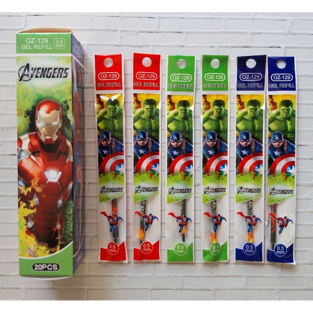 

20PCS REFILL GEL OZ-129 0.5 AVG/ ISI ULANG BULPEN GEL INK