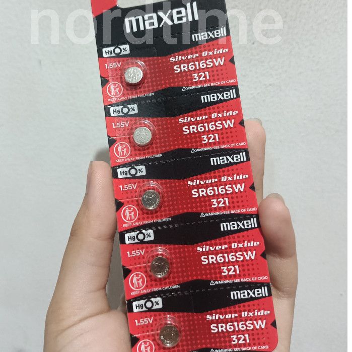 Maxell SR616SW / 321 / SR 616 SW Original Baterai Maxell Kancing Batre Battery Micro Jam Tangan