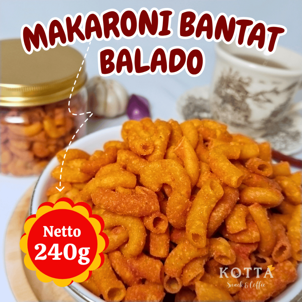 

Makaroni Bantat Balado 240 gram