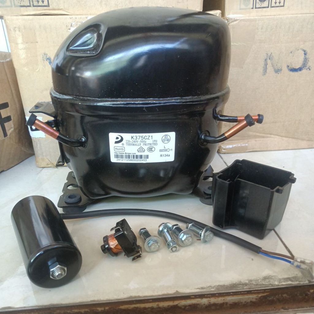 kompresor showcase dan box frizer 600-1200 liter  lilitan tembaga