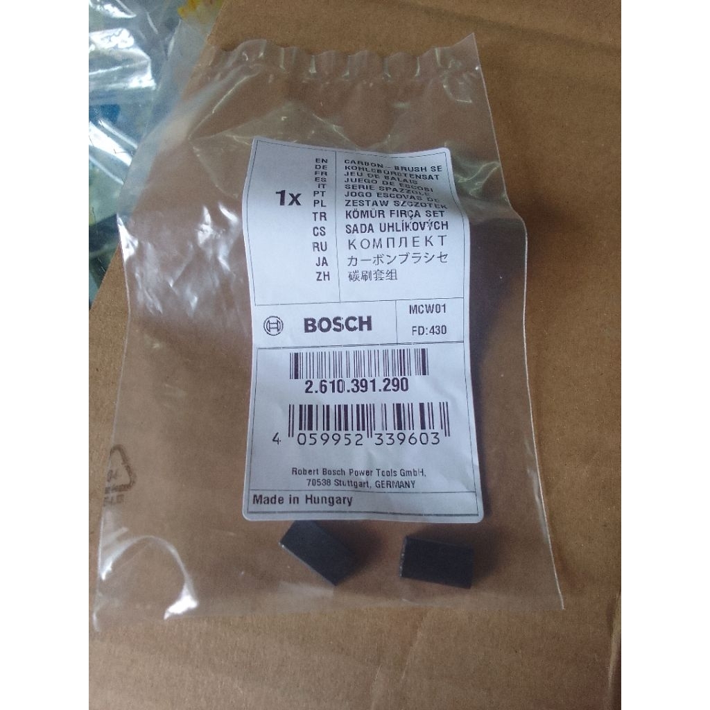 Carbon brush mesin bor Bosch  GBM 13 Re, 13 Re,10 Re, 6, GSB 13Re Asli original