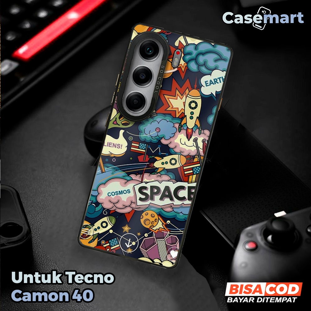 Case Tecno Camon 40 Casemart [AST2] Case So Cool Premium Matte Softcase IMD Hybrid Hologram Glossy