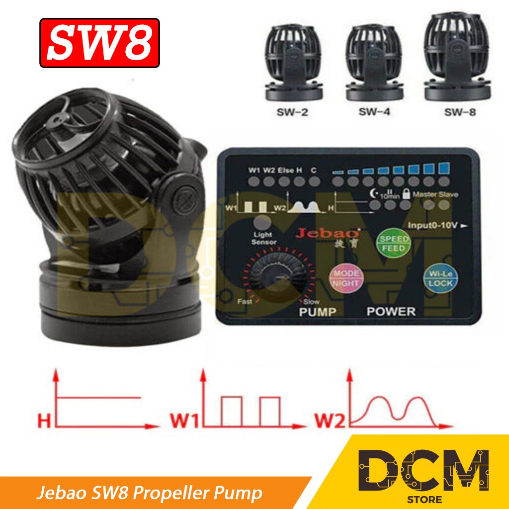 Jebao SW8 Propeller Pump Wave Maker SW 8 Poma Air Aquarium Fish Tank