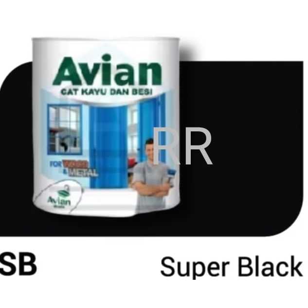 

Cata avian Warna Super Black SB Cat Besi dan Kayu cat minyak