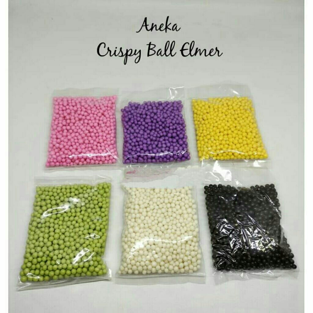 

REPACK: 250G - ELMER CRISPY BALL (DARK CHOCO/ WHITE/ MELON/ GRAPE/ BANANA/ STRAWBERRY) (Crackers Ball/ Caviar/ Topping)
