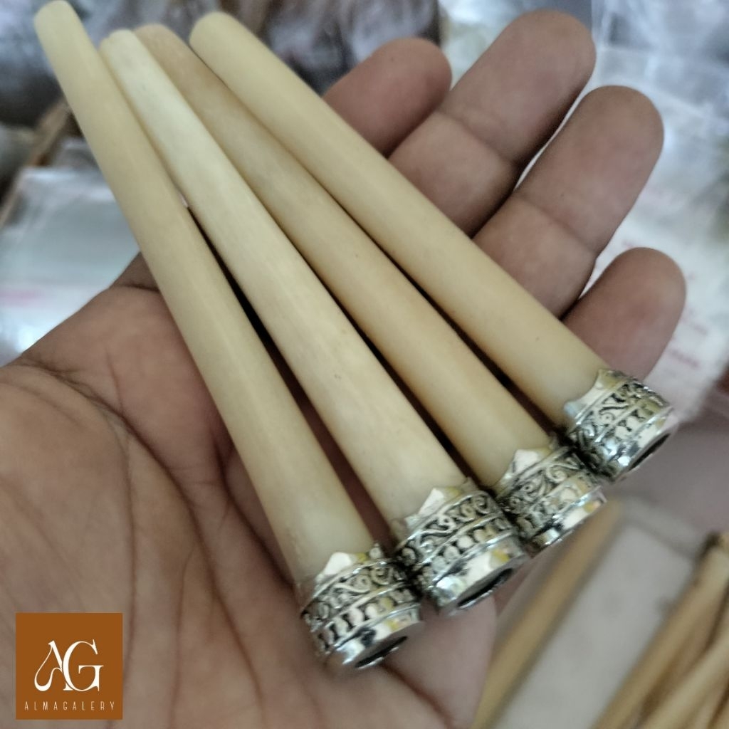 PUTRIICRAFT | pipa once / pipa rokok tulsap variasi alpaka silver