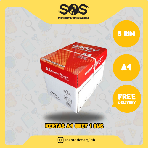 Kertas HVS A4 OKEY 1 Dus