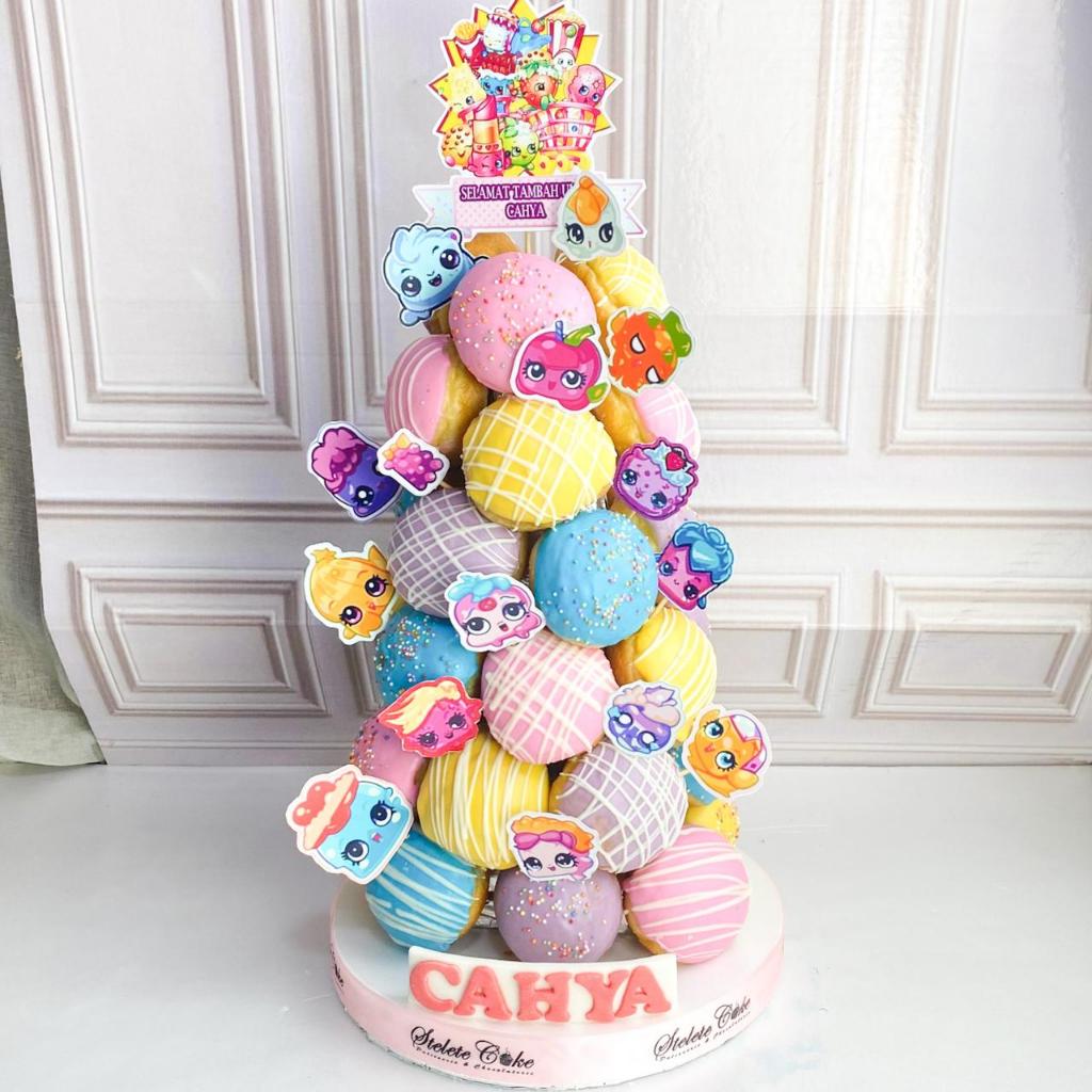 

Donat Tower/Donat Ultah Tema Shopkins/Donat Birthday jakarta
