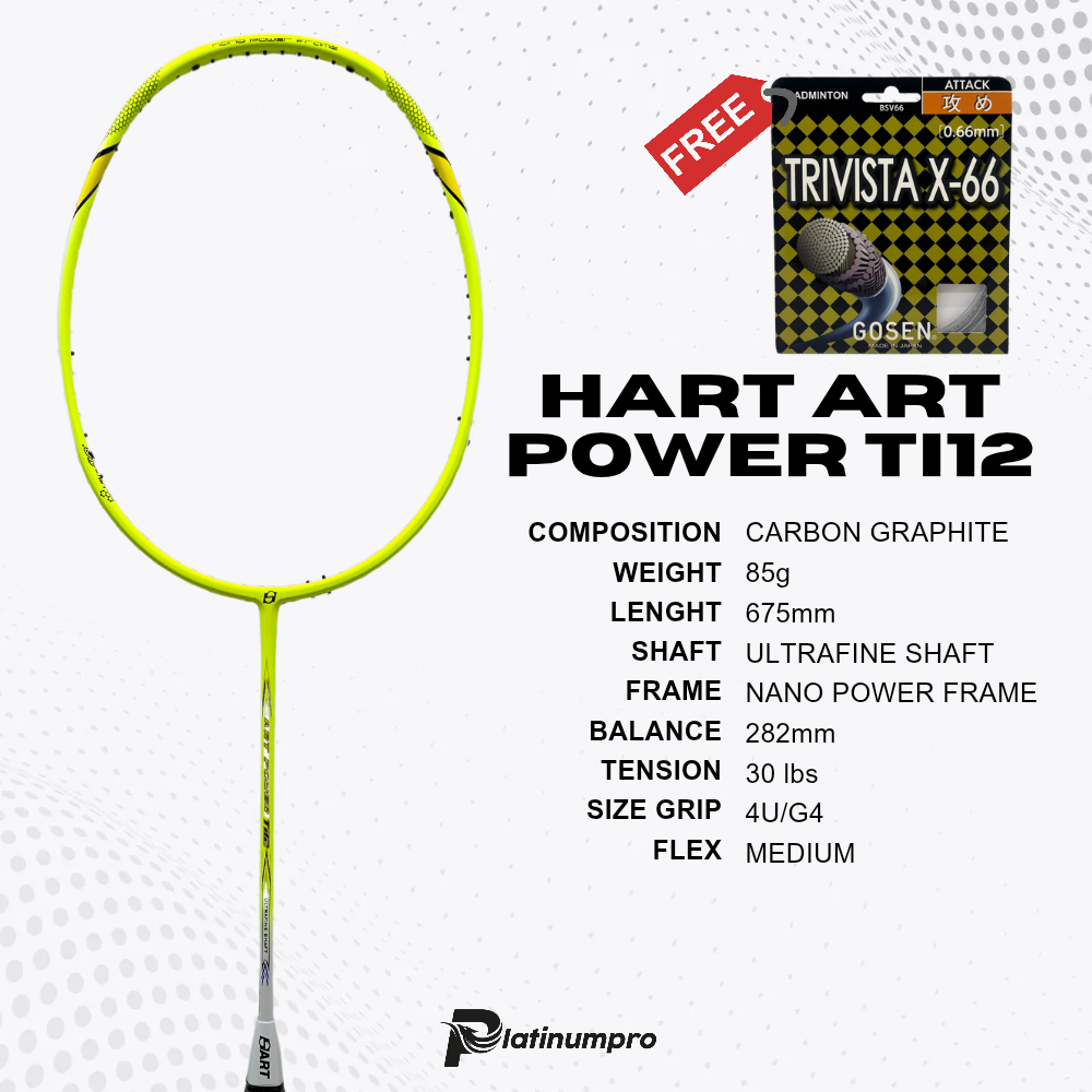 Raket Badminton Hart Art Power Ti 12 NEW