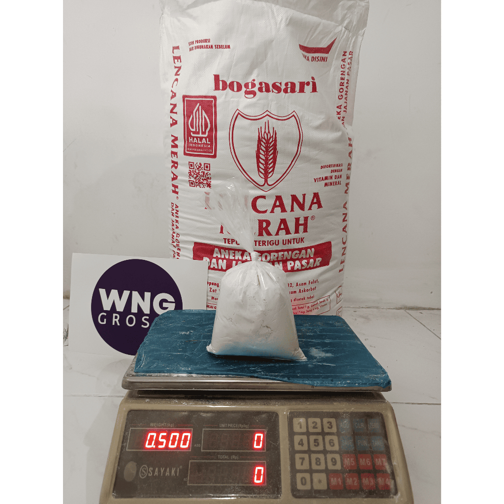 

Tepung Terigu Lencana Merah Curah/Repack 500g