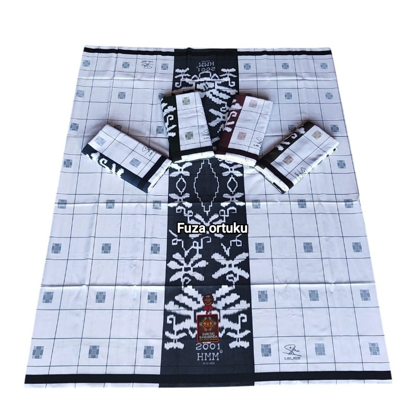 SARUNG HMM DEWASA MOTIF PUTIH KOTAK DADU