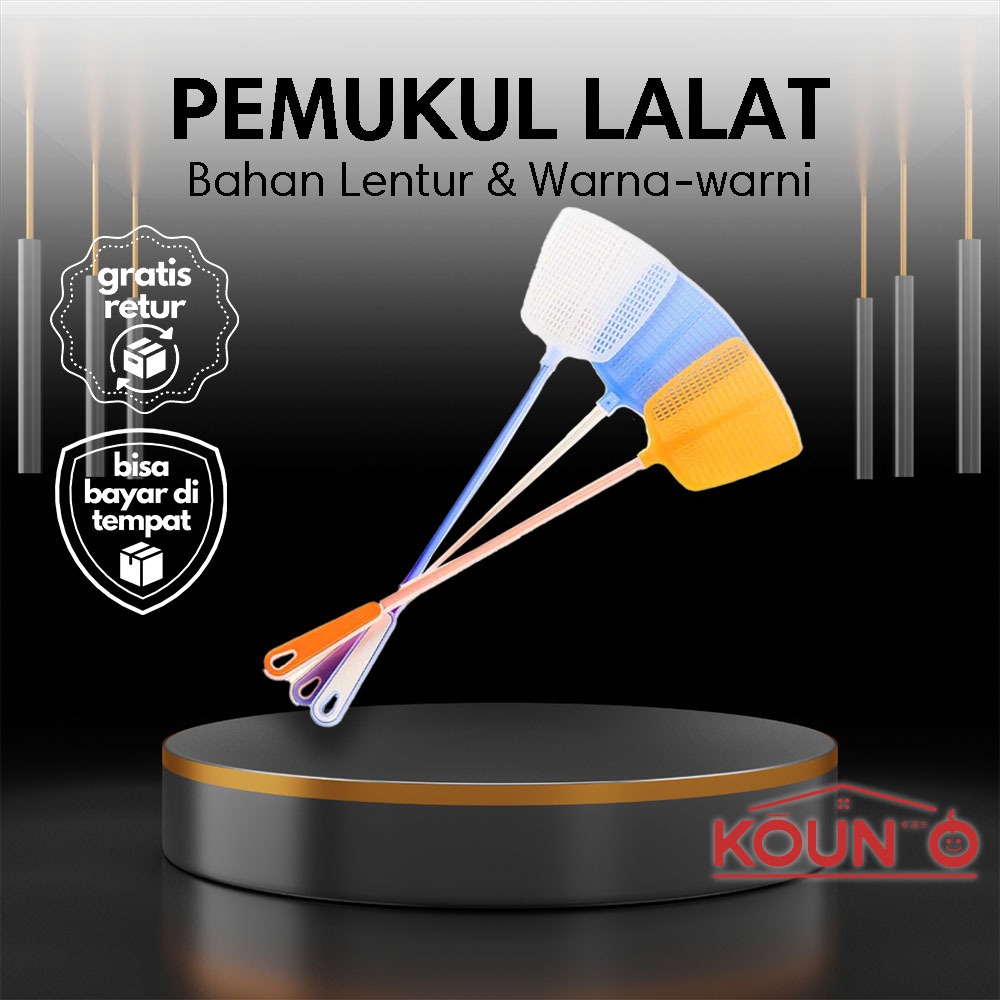 Pemukul Lalat Panjang & Lentur Fly Swatter Kekinian Pemukul Lalat Anti Ribet Ringan, Kuat & Super Fl